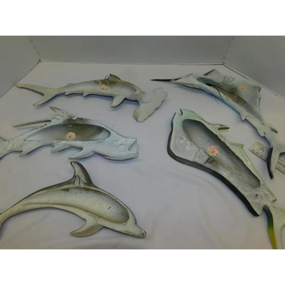 UNIQUE RARE Set of 5 Vintage Williamson Lures Decorative Fish Swordfish Mahi